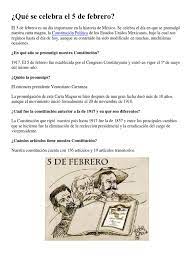 Que Se Celebra El 5 De Febrero