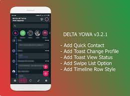 Halo sobat 48 kali ini saya akan membagikan whatsapp mod lagi dari delta loh! Delta Yowa V3 2 1 Apk Latest Version Download