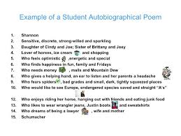 Example Of A Student Autobiographical Poem With Rules 2 728 Jpg 728 546 Escuela