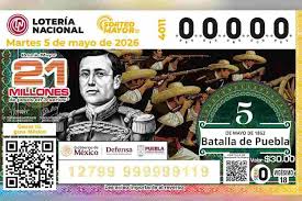 Lotería Nacional conmemora la Batalla del 5 de Mayo con billete y sorteo especial en Puebla