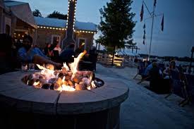 Enjoy traditional italian specialties for lunch or dinner in the heart of the loop on italian village's sidewalk patio. Enjoy A Cocktail By The Outdoor Fire Pits Picture Of Pier 290 Williams Bay Tripadvisor