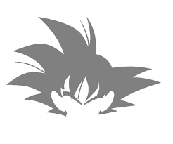 Tons of awesome dragon ball z black and white wallpapers to download for free. Diy Art Paint Reusable Stencil Silhouette Dragon Ball Z Goku Head Black Pearl Custom Vinyls