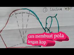Pengertian kerah kerah adalah bagian baju yang dijahit disekeliling leher secara kostruksi pola dibagi 2, yaitu : Tutorial Cara Membuat Pola Lengan Kop Youtube