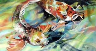 Rainbow Patterns By Rae Andrews Rainbow Pattern Koi Art Painting Patterns