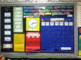Calendar Bulletin Board With Pocket Chart Myclassroomideas Com Calendar Bulletin Boards Classroom Calendar Organization