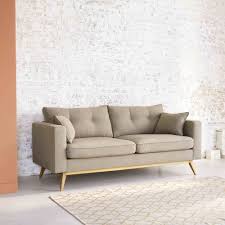 Canape Lit Style Scandinave 3 Places Beige Brooke Maisons Du Monde Canape Maison Du Monde Deco Chambre A Coucher Canape Beige