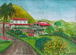 Coffee, coffee plantation, latte art and opening tags: Hacienda Gripinas Old Coffee Plantation Painting By Frank Hunter