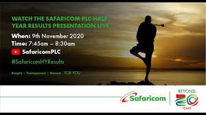 Последние твиты от safaricom plc (@safaricomplc). Safaricom Half Year 2020 2021 Financial Results Safaricomhyresults Twendetukiuke Youtube