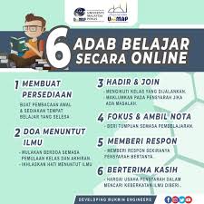 أدب‎) in the context of behavior, refers to prescribed islamic etiquette: Adab Belajar Online Saat Sahabat Pusat Islam Unimap Facebook
