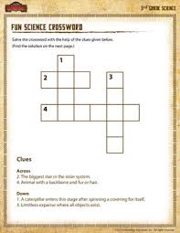 Develop your elementary students' love of science and help them understand basic scientific concepts and phenomena with study.com's printable. Fun Science Crossword 3rd Grade Science Worksheets Sod