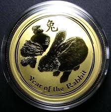 Gold eagle $50, 1 oz. Lunar 2011 Rabbit 1 2 Ounce Gold Gold Coin