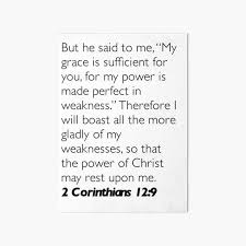 Acts 5:20 bible journaling page. 2 Corinthians 12 9 Wall Art Redbubble