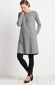 Pure Jill Sueded A Line Dress From J Jill Tunic Dress With Leggings Dresses With Leggings Fashion