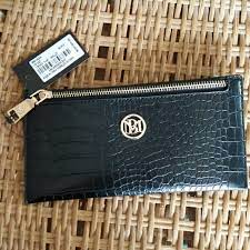 Studio Badgley Mischka Bags Nwt Badgley Mischka Flat Crocodile Wallet Poshmark