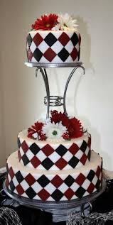 Black And White Checkered Cake Wedding Cake Wedding Cakes With Cupcakes Wedding Cake Red Black Wedding Cakes