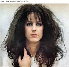 Grace Slick, muse of the hippie movement and queen of the Summer of Love.  She is the author of "White Rabbit", an acid anthem included in  Surrealistic Pillow (1967) by Jefferson Airplane,