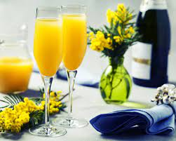 It is traditionally served in a tall champagne flute at brunch, at weddings, or as part of business or first class service on some passenger railways and airlines. How To Make Mimosas The Right Way Epicurious