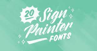 Master sign painter mike meyer stopped by colossal's brooklyn shop to help 15 aspiring letterheads brush up their skills. 20 Sign Painter Fonts To Create Labels Signs And Cards Creative Market Blog