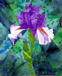Silver Linings Quilting Pattern Iris Paper Pieced Quilt Patterns Paper Piecing Quilts Paper Piecing Patterns