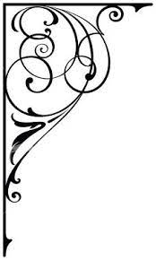 An Ornate Corner Illustration Ungrouped Nice Detailed Corner Piece Art Vector Art Corner Designs