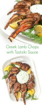 Greek Lamb Chops With Tzatziki Sauce The Lemon Bowl Recipe Lamb Recipes Grilled Lamb Grilled Lamb Chops