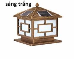 Đèn trụ cổng năng lượng mặt trời JC 400B 40cm sáng trắng