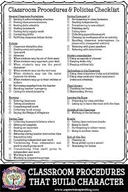 Classroom Procedures That Build Character Classroom Procedures Classroom Routines School Procedures