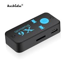 Kebidu X6 Wireless Usb Bluetooth 5 0 Receiver 3 5mm Audio Jack Tf Card Reader Mic Call Support For Car Speaker Car Bluetooth Bluetooth Adapter Bluetooth Audio