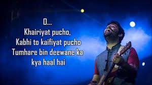 Famous bollywood singer arijit singh. Khairiyat Lyrics Sad Chhichhore Arijit Singh Amitabh B Sushant Shraddha Pritam Youtube