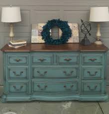 Martha Stewart Chalk Paint In River Rock And Eucalyptus Top Stained In Walnut With Custom Painted Furniture Painting Furniture Diy Martha Stewart Chalk Paint