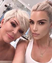 Does this suit my face shape and bone structure? Kim Kardashian Kris Jenner Look Like Blonde Twins In Mother S Day Pic E Online Au