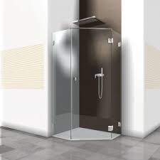 Leider finde ich im internet nur hohe duschwände und keine halbhohen. Funf Eck Dusche 5 Eck Duschkabinen Aus Glas Glasundbeschlag De