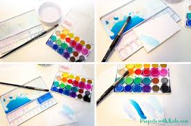 Art pages for coloring can be used for watercolor if they're simple enough. 5 Easy Watercolor Techniques For Kids That Produce Fantastic Results