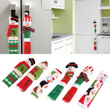 Set of 2 includes two sizes for refrigerator and oven door handles dimensions: Set Santa Claus Snowman Handle Covers Snowman Wall Decal For Refrigerator Window And Wall Office Cabinets Christmas Stickers For Refrigerator Garage Kitchen Utensils Gadgets Kitchen Dining Fcteutonia05 De
