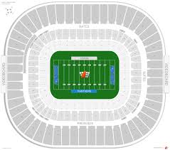 carolina panthers seating guide bank of america stadium