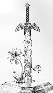 Arianwen44 Day 6 Sword My Favourite Sword For This Inktober I Love The Look Of The Master Sword And I Love The Conce Zelda Tattoo Zelda Drawing Zelda Art
