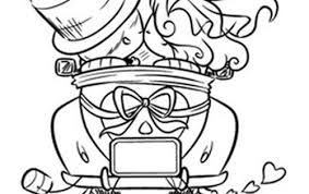 Timbro Macchina Con Sposi Retro Big Jpg 500 500 Wedding Coloring Pages Digital Stamps Digi Stamps