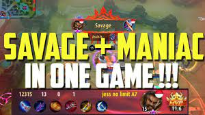 Watch jess no limit play mobile legends game and chat with other fans. Rank 1 Global Maniac Savage Roger In One Game Jess No Limit Mobile Legends Youtube