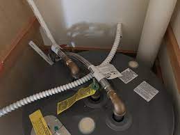 Figured the pex would be more forgiving in the winter. Crossing The Hot And Cold Water Pex Lines For Water Heater Terry Love Plumbing Advice Remodel Diy Professional Forum