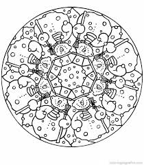 Christmas Mandalas Coloring Pages For Kids And For Adults Geometric Coloring Pages Coloring Pages Winter Mandala Coloring Pages