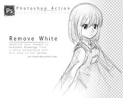 Use erase (e) tool with soft brush to erase the pixels. Remove White Photoshop Action By Darue On Deviantart