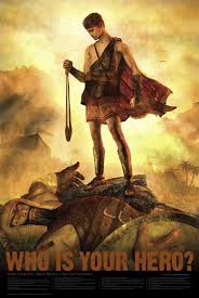 David And Goliath Real Super Hero Poster Bible Heroes Bible Posters Hero Poster