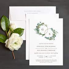 Gorgeous Wedding Invitation For Spring And Summer Weddings Featuring A Wedding Mo Floral Wedding Invitations Wedding Invitations Boho Shine Wedding Invitations