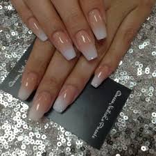 See more ideas about french fade nails nail art designs and nail designs. Peach To White Ombre Ombre Nails Peach Nails Peach Acrylic Nails