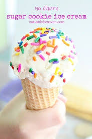 No Churn Sugar Cookie Ice Cream Table For Seven Sweet Treats More Recipe Ice Cream Recipes Frozen Dessert Recipe Ice Cream