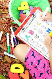 Teach kids by having them trace the letters and then let them write them on their own. Garden Abc Letter Hunt Fantastic Fun Learning