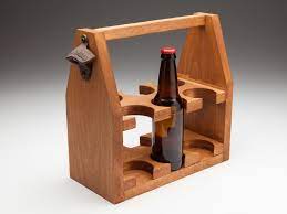 Diy reclaimed barn wood beer caddy make this wooden. Six Shooter Poplar Wooden Beer Tote Six Pack Carrier Quality Hardwood Ebay Biertrager Bierkasten Holzbearbeitungs Projekte