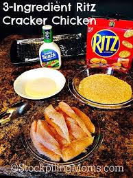 This Easy 3 Ingredient Ritz Cracker Chicken Is A Great Tasting Kid Friendly Recipe That S Ready In 30 Ritz Cracker Chicken Ingredients Recipes Cracker Chicken