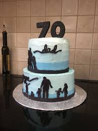 Cute Birthday Cake Images For Men 70th Birthday Cake Silhouette Cake Father S Day Cake Idea 70th Birthday Cake Dad Birthday Cakes 70th Birthday Cake For Men