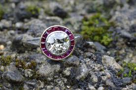 Ending jul 26 at 4:07pm pdt 1d 17h. Antique 1920s 13ct Diamond Solitaire Ruby Target Ring Platinum Gold For Sale In Maynooth Kildare From Artfan
